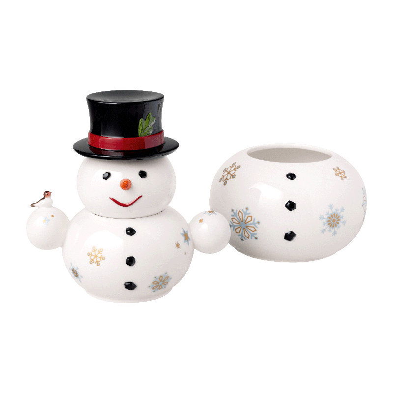 Villeroy & Boch Christmas Toys Memory Snowman Cookie Jar | Wayfair